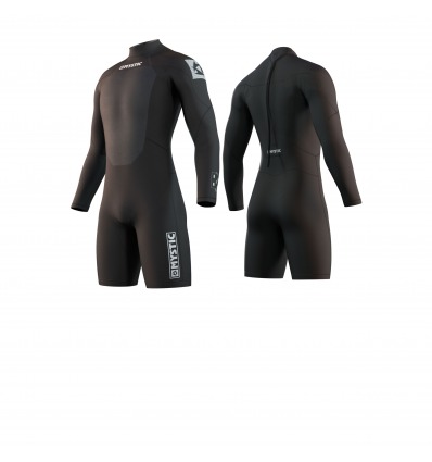 Shorty Mystic Brand Longarm 3/2 Bzip Flatlock 
